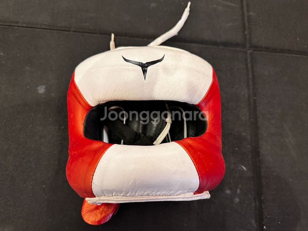 투이스코 303 코보호 헤드기어 화이트 & 레드--0