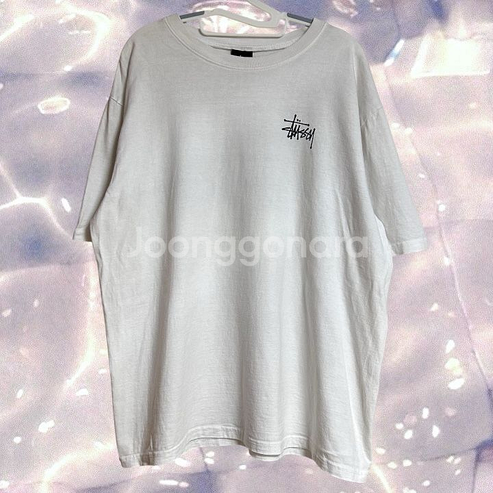 스투시 베이직 반팔 티셔츠 화이트 L--3