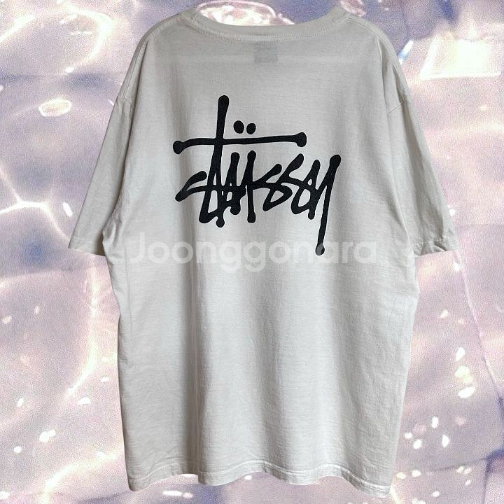 스투시 베이직 반팔 티셔츠 화이트 L--5