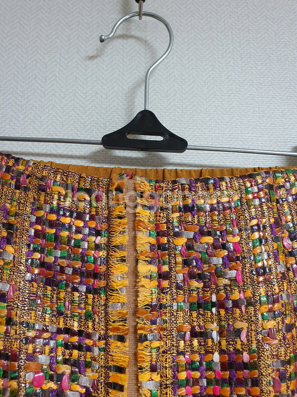 마인 mine 컬러풀 트위드 스커트 44 사이즈 정품--2