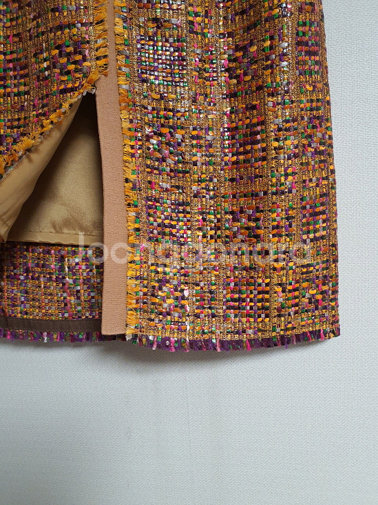 마인 mine 컬러풀 트위드 스커트 44 사이즈 정품--6