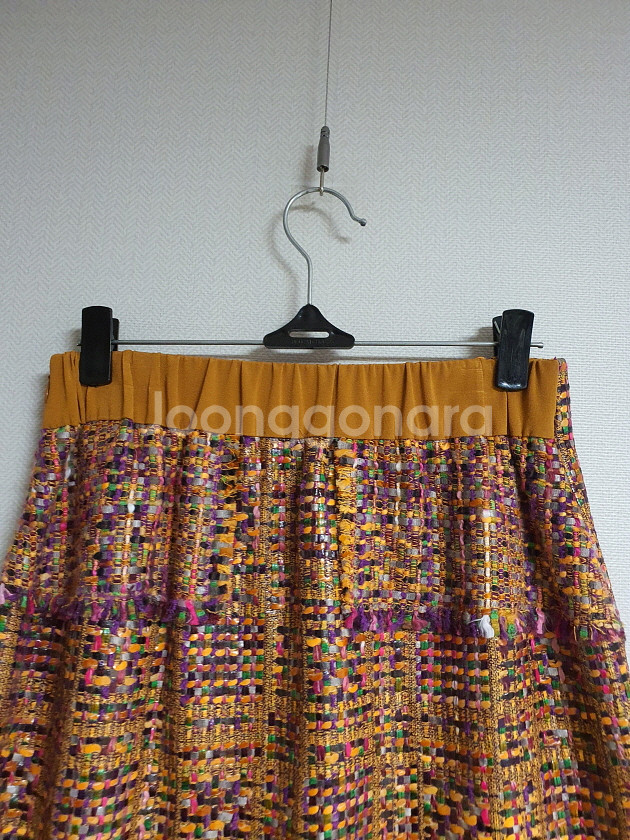 마인 mine 컬러풀 트위드 스커트 44 사이즈 정품--8