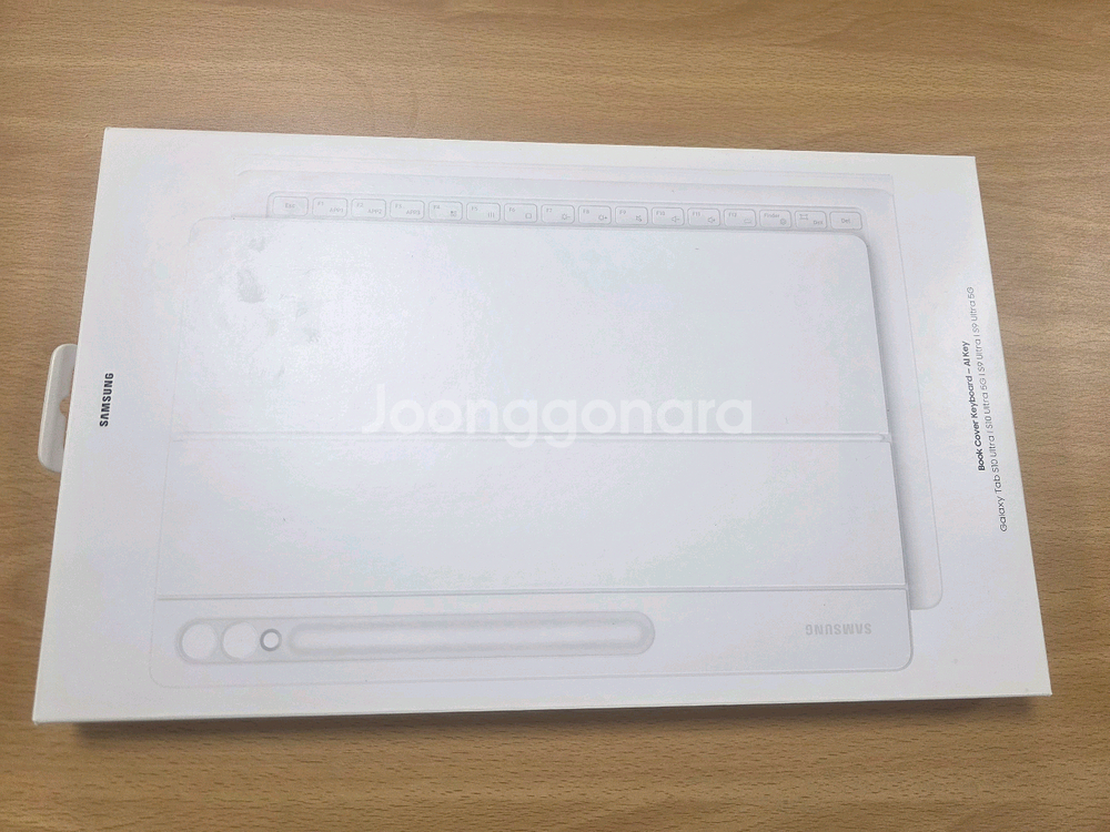 갤럭시탭 S10 울트라 Ai 키보드 북커버,화이트--3