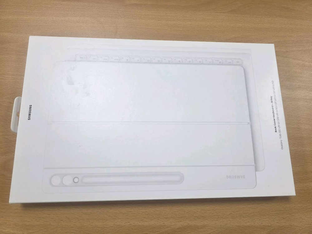 갤럭시탭 S10 울트라 Ai 키보드 북커버,화이트--3