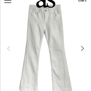 (새상품) 애즈온 하퍼 팬츠 화이트 S 이미지