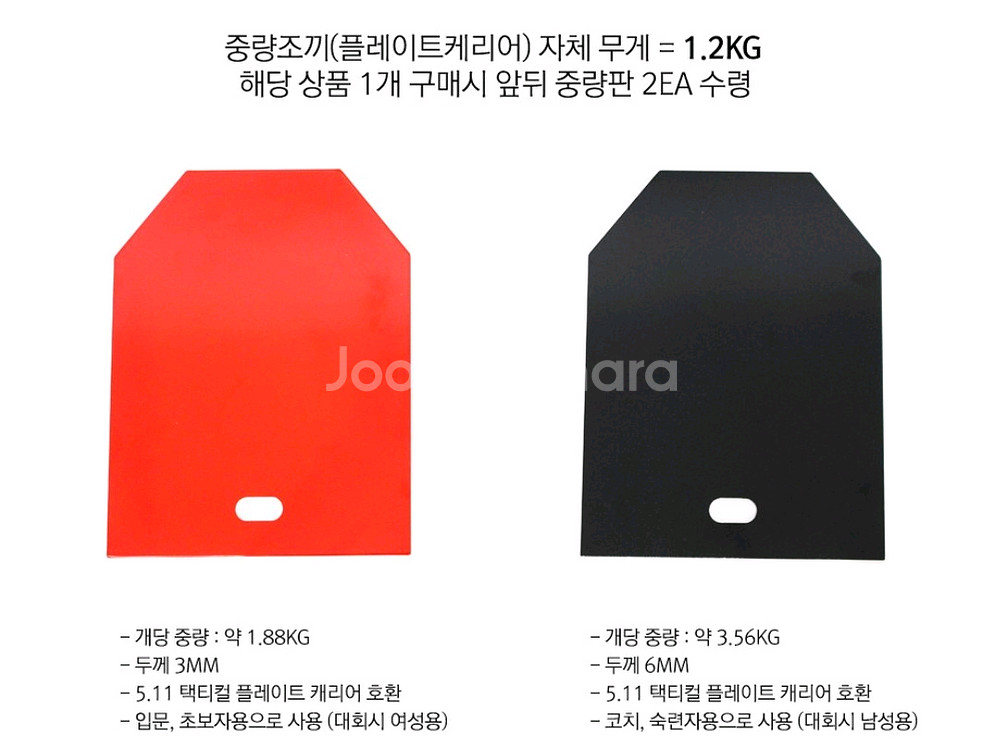 온택 (ontac) 크로스핏 중량조끼 중량판--2