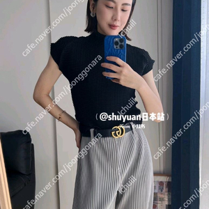 이세이미야케 울리플리츠 반팔탑