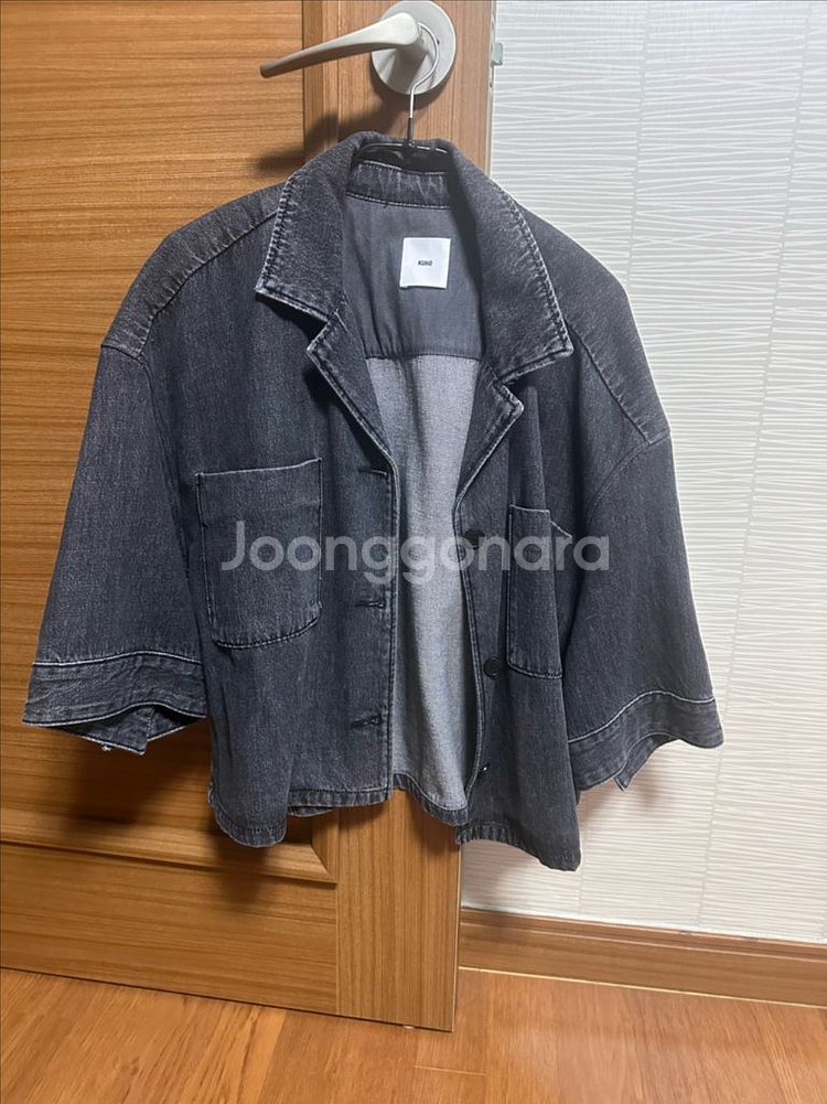 구호 25SS 루즈핏 숏 데님쟈켓 판매합니다.미착용삼붐--1
