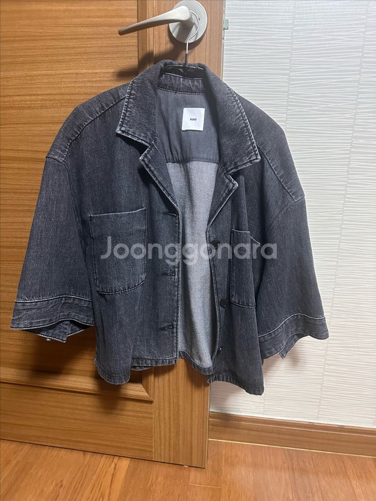 구호 25SS 루즈핏 숏 데님쟈켓 판매합니다.미착용삼붐--5