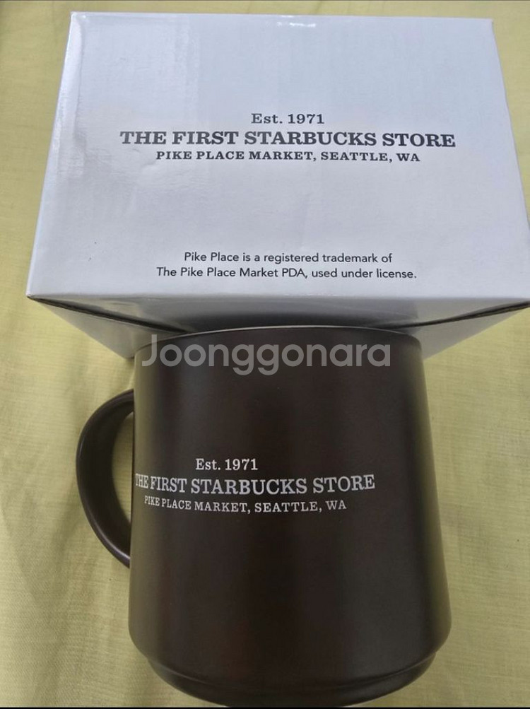 스타벅스 1호점 미국 시애틀 파이크 플레이스 머그컵--1