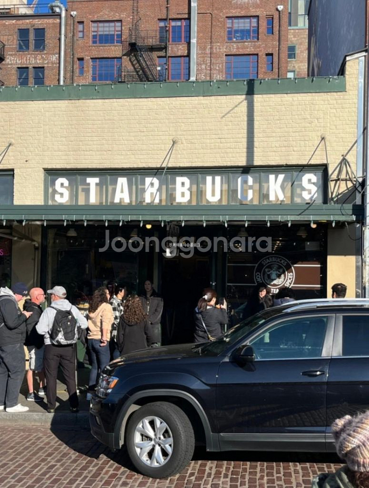 스타벅스 1호점 미국 시애틀 파이크 플레이스 머그컵--5