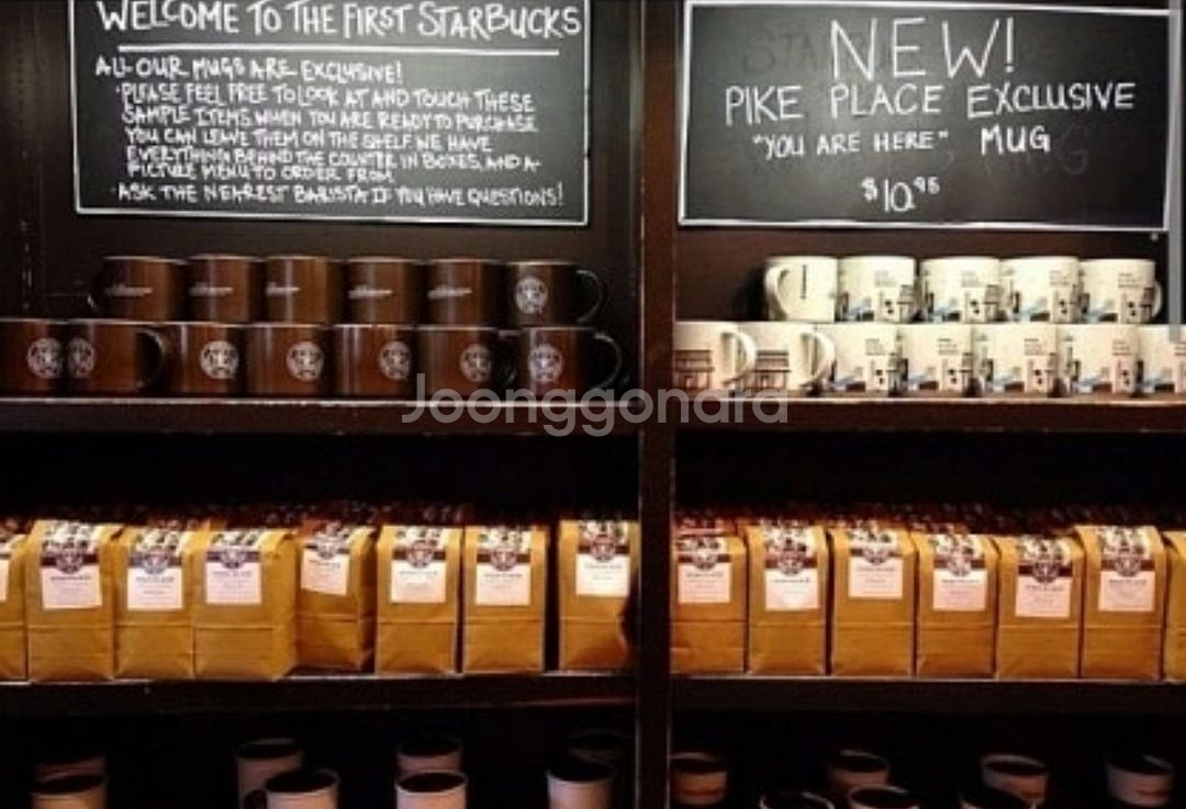 스타벅스 1호점 미국 시애틀 파이크 플레이스 머그컵--7