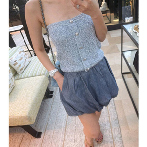 더로랑 버블 스커트 샴브레이 m