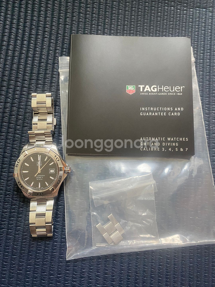 태그호이어 아쿠아레이서 오토 블랙 판매 교환가능--1