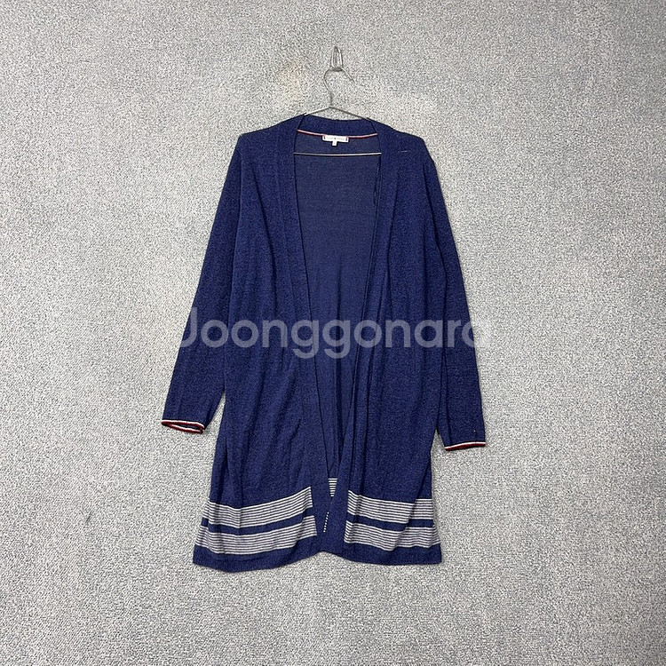 타미힐피거 여성 네이비 롱 가디건 M--0