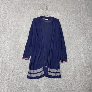 타미힐피거 여성 네이비 롱 가디건 M