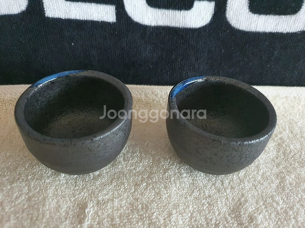 일본 카케와케 도자기 술병 + 술잔 2개 미사용신품--8