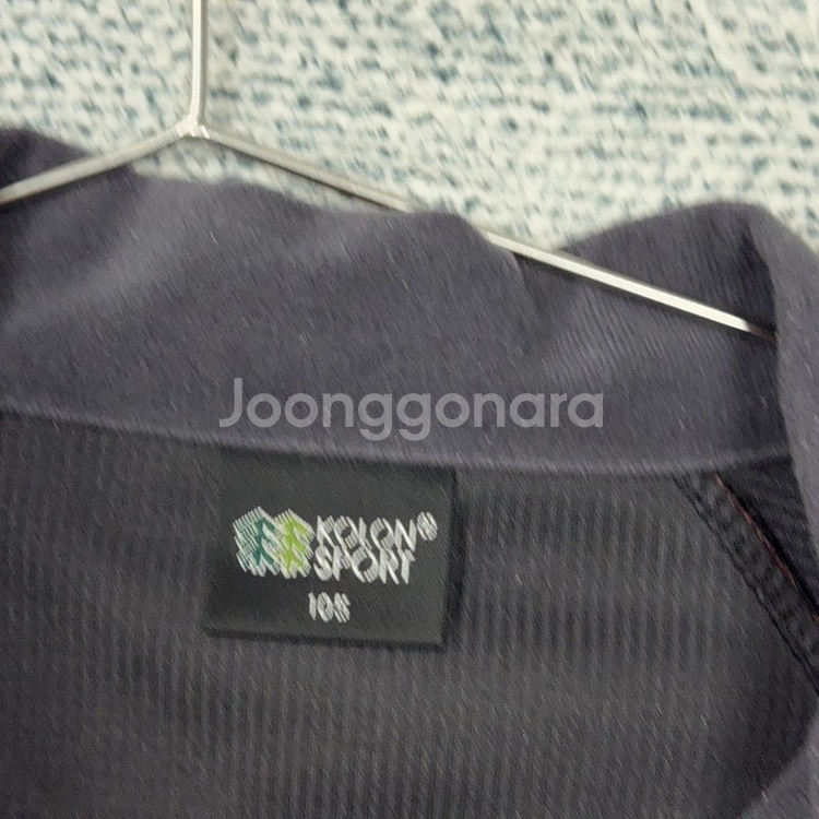 코오롱 남성 등산 반집업 오렌지 긴팔티 105--3