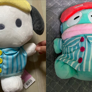 산리오 포차코인형+한교동인형 꿀잠세트