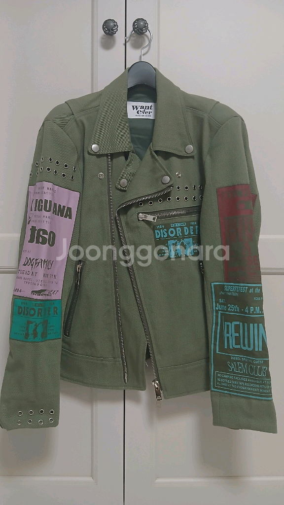 Want4ever 패치 자켓 S(상태최상)--0