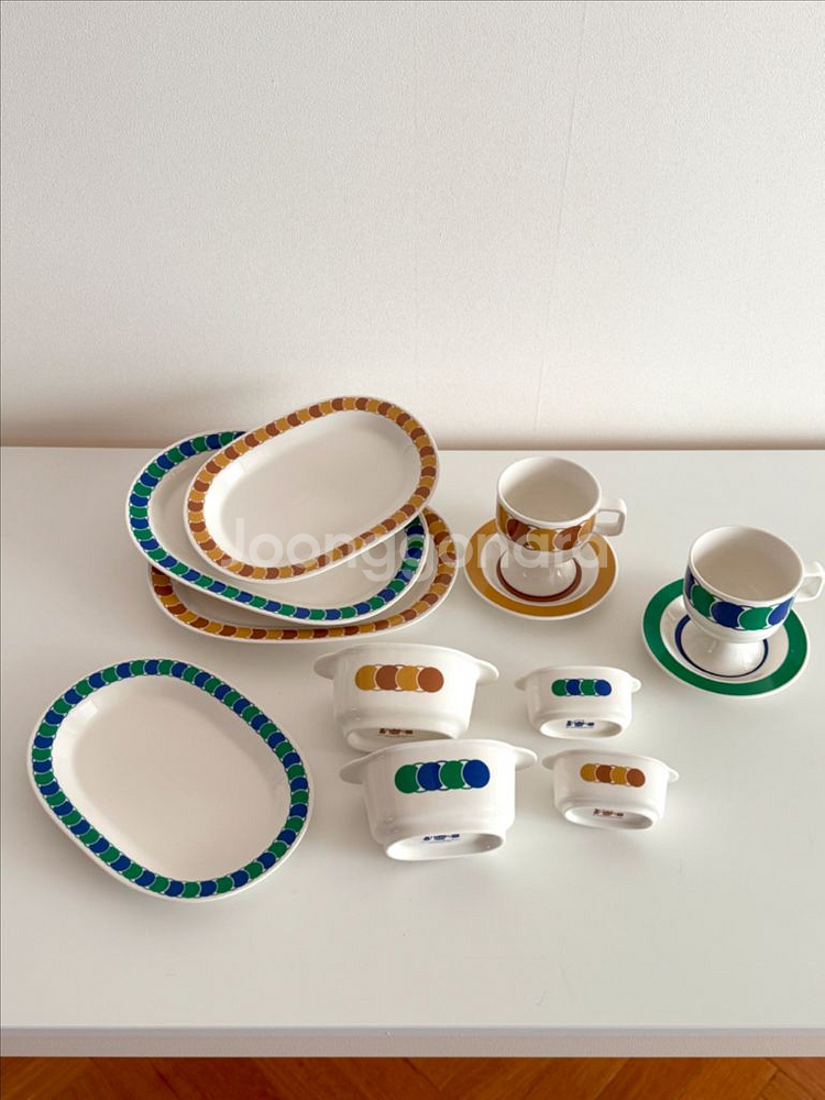 커먼키친 레트로 체인 시리즈 컵앤소서 및 플레이트 판매--1