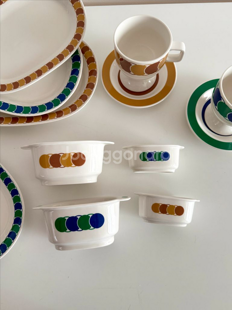 커먼키친 레트로 체인 시리즈 컵앤소서 및 플레이트 판매--2