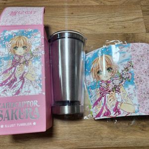 카드캡터 사쿠라 전시회 일러스트 텀블러 2만원