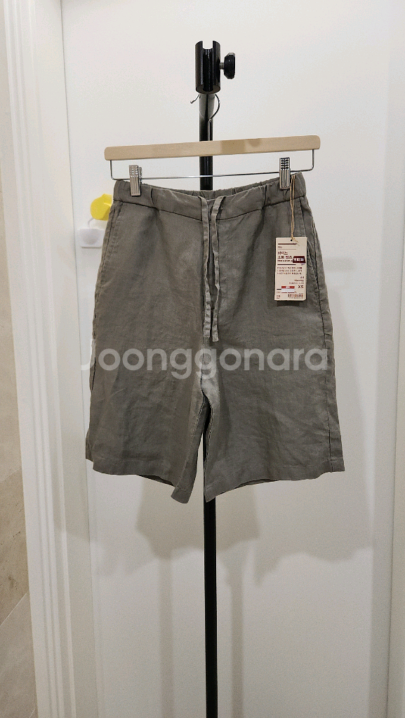 [새상품] 무인양품 남성 린넨100% 반바지 (XS)--0