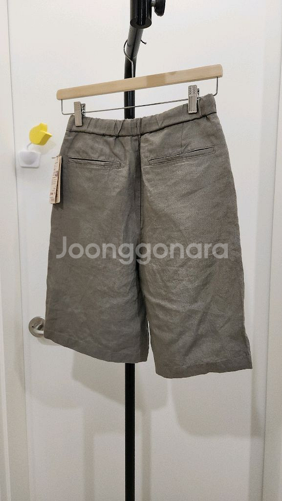 [새상품] 무인양품 남성 린넨100% 반바지 (XS)--2