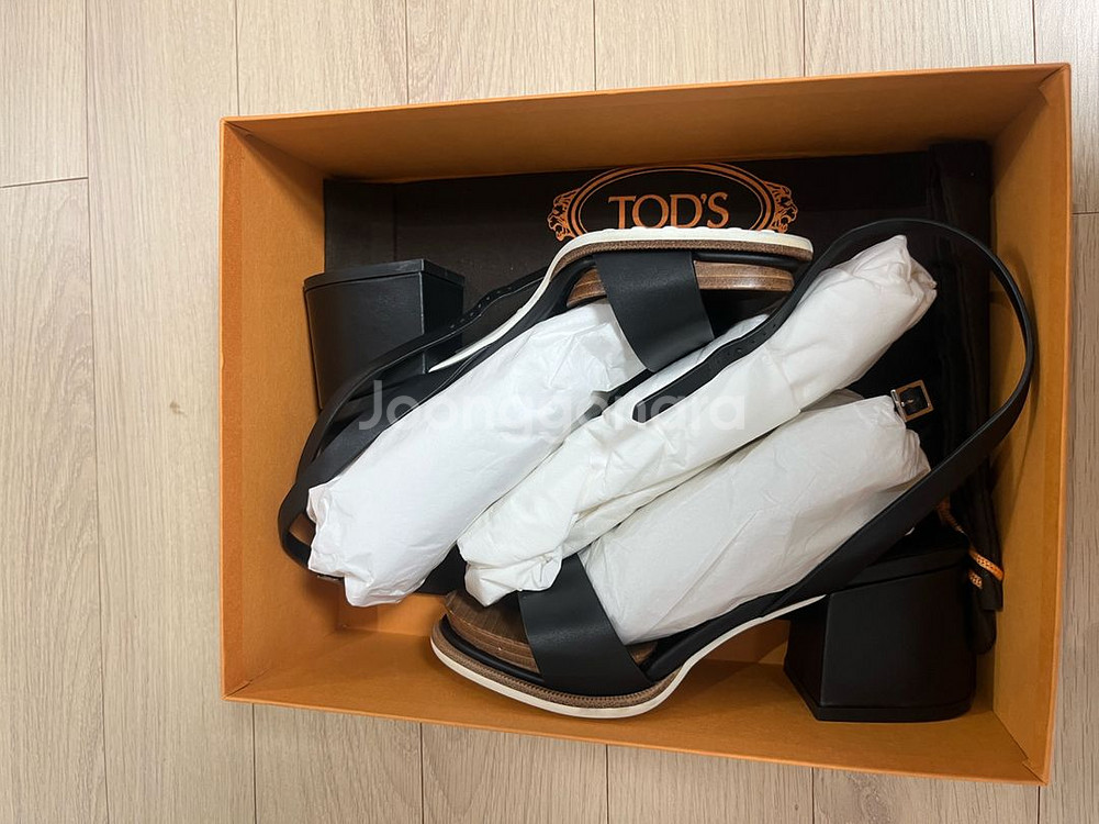 Tods 샌들 34.5 사이즈 블랙 색상--4