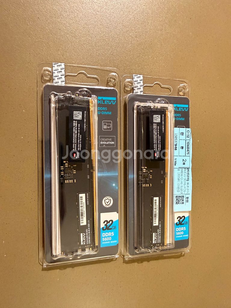 16x2 에센코어 KLEVV DDR5 PC5-44800--0