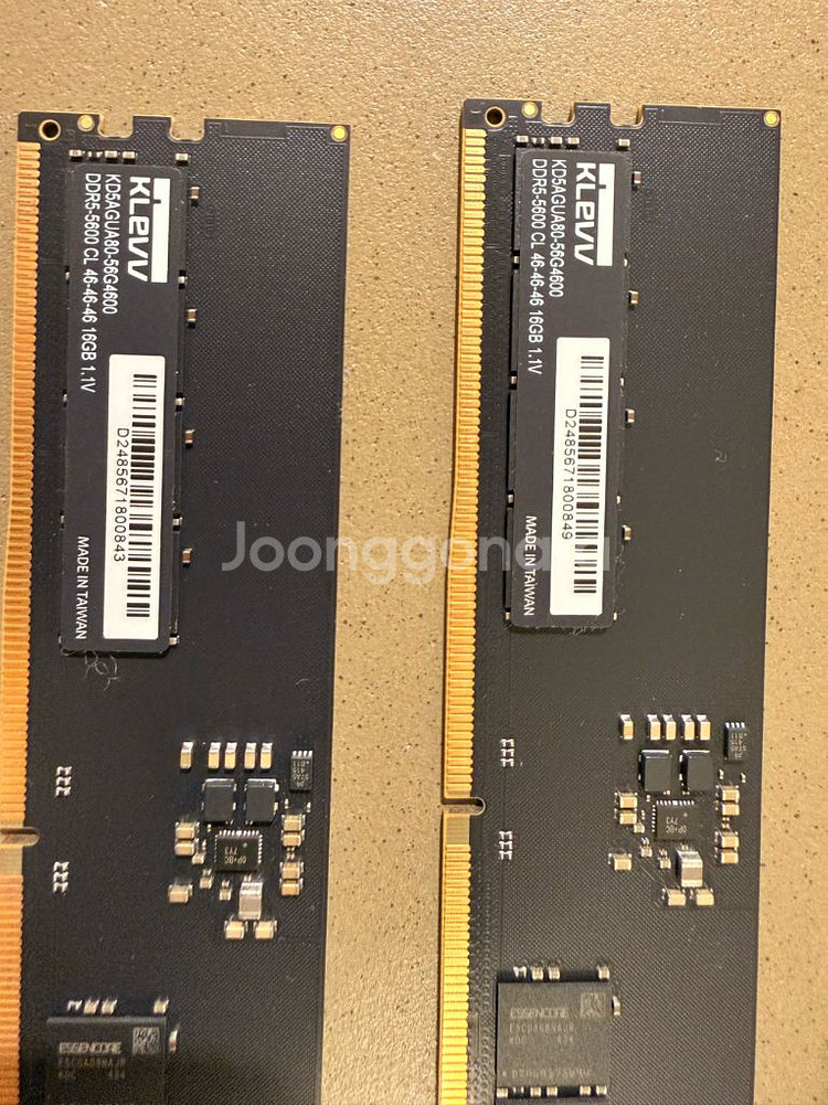16x2 에센코어 KLEVV DDR5 PC5-44800--1