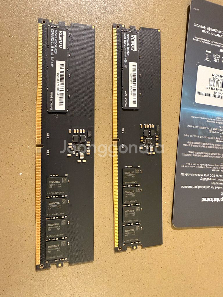 16x2 에센코어 KLEVV DDR5 PC5-44800--2
