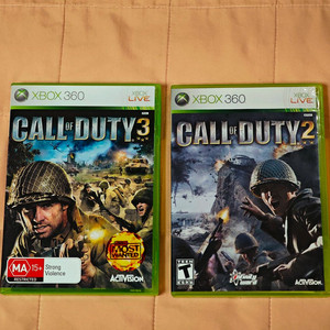 XBOX360 콜오브듀티2, 3 북미판