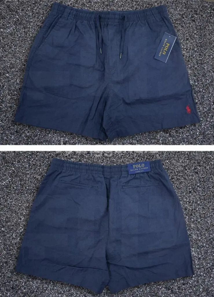 폴로 랄프로렌 린넨 반바지 네이비-L--2