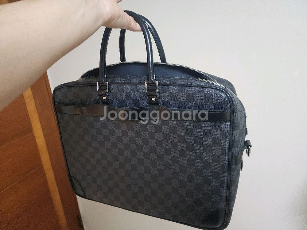 정품 루이비통 다큐먼트 보야지 gm 서류가방 크로스백--0