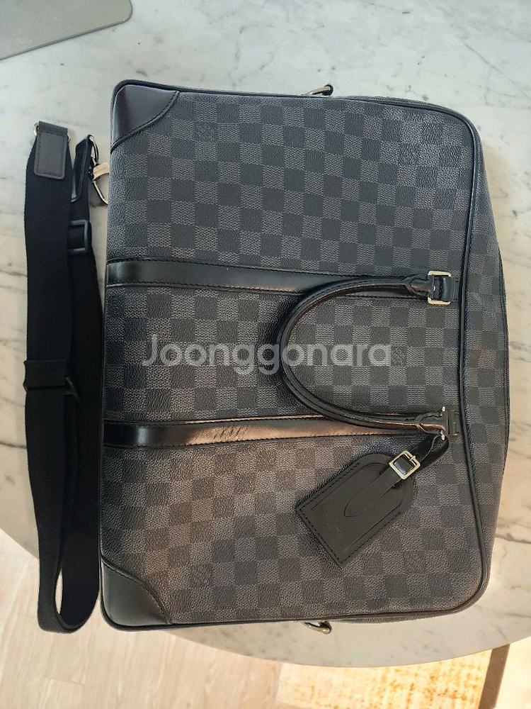정품 루이비통 다큐먼트 보야지 gm 서류가방 크로스백--1