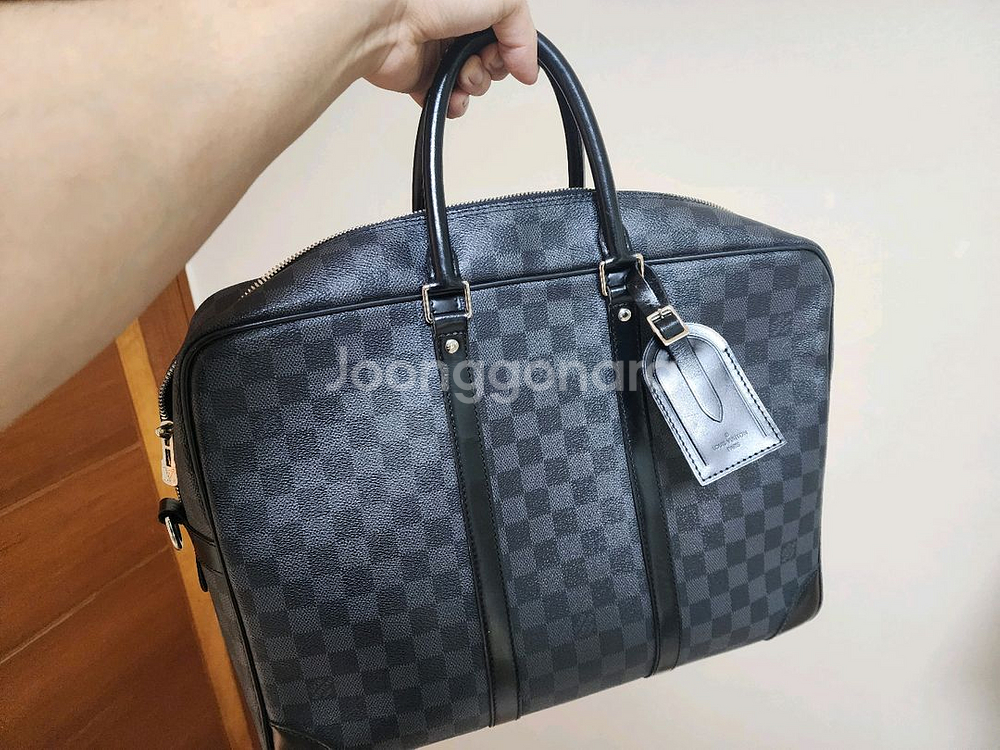 정품 루이비통 다큐먼트 보야지 gm 서류가방 크로스백--2