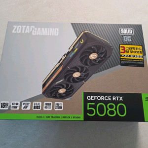 ZOTAC RTX 5080 SOLID OC 그래픽카드