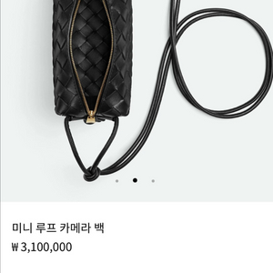 보테가베네타 미니루프 카메라백 그레이(선더)