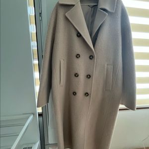 한섬 시스템 알파카 더블코트 55