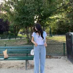 (새상품) siye 시예 타임데님 연청 short M