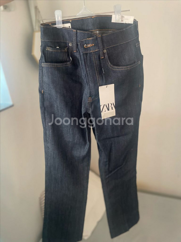 ZARA 부츠컷 크롭 데님 34--0