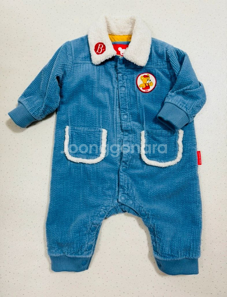 베베드피노 마시멜로우 코듀로이 오버롤 우주복 100--0