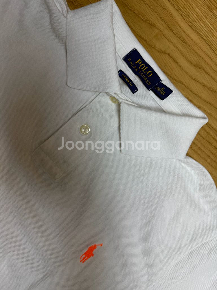 폴로 카라티 M사이즈 형광주황포니 팝니다--1
