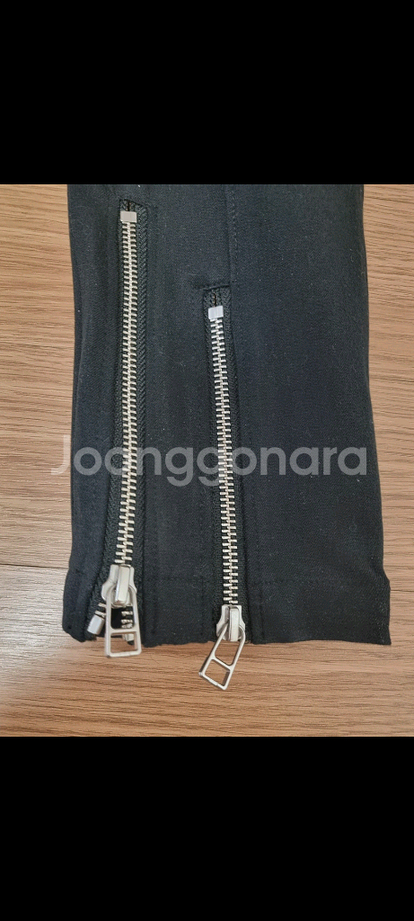 알렉산더왕 블랙 면바지 0사이즈 25인치 wang--4