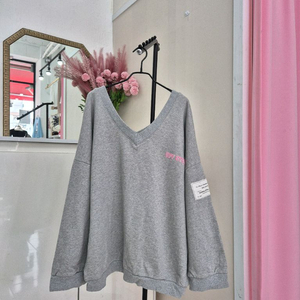 양브이 루즈핏 박스핏 캐주얼 여성 맨투맨