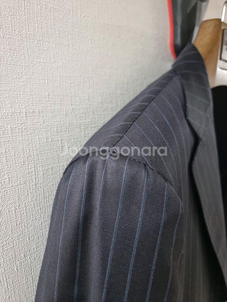 소버린 찰스 클레이튼 다크네이비 스트라이프 수트--3