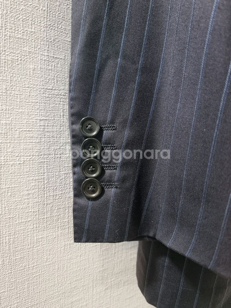 소버린 찰스 클레이튼 다크네이비 스트라이프 수트--4