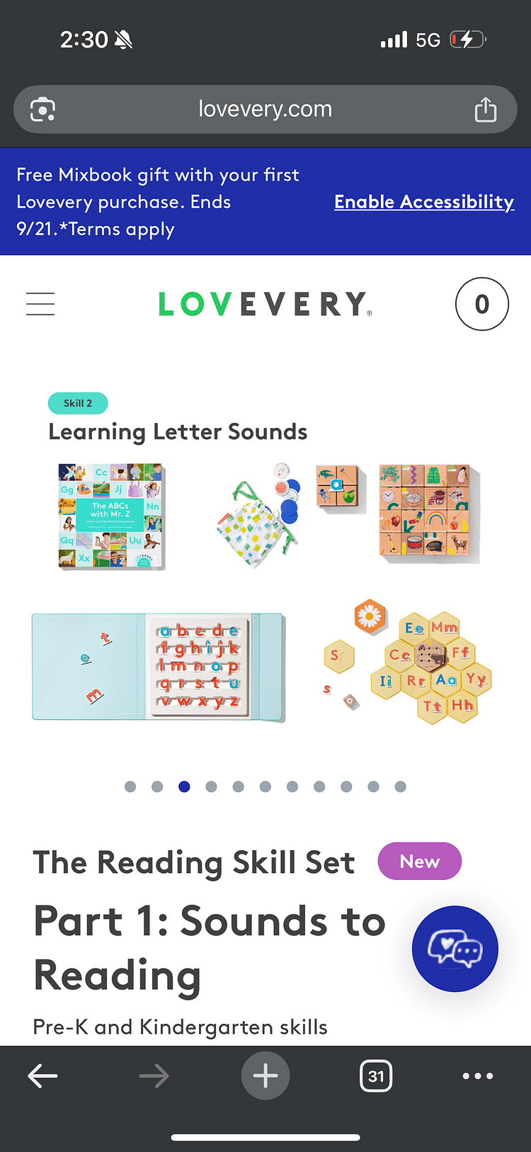 러브에브리 리딩 스킬 세트, 영어 읽기 시작용 놀이키트--3